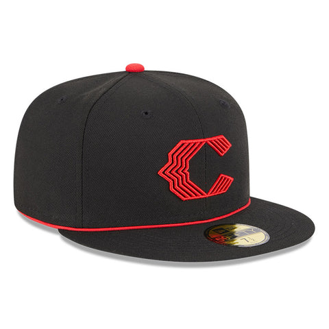 New Era 59Fifty Authentic Collection Cincinnati Reds 2023 City Connect Game Hat - Black