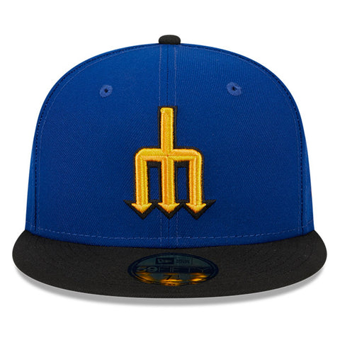 New Era 59Fifty Authentic Collection Seattle Mariners 2023 City Connect Game Hat - Royal, Black