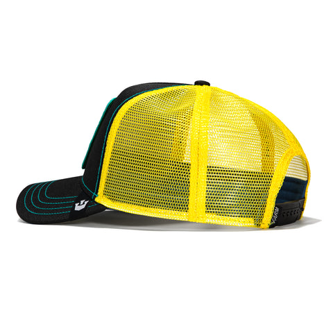Goorin Bros Rooster Trip Adjustable Trucker Hat - Black, Yellow