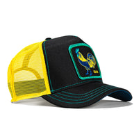 Goorin Bros Rooster Trip Adjustable Trucker Hat - Black, Yellow
