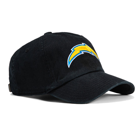 47 Brand Los Angeles Chargers Cleanup OTC Adjustable Hat - Black