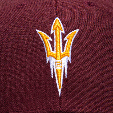 47 Brand Arizona State Sun Devils Fork MVP Adjustable Velcro Hat - Maroon, Gold