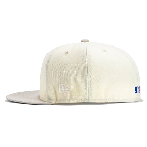 New Era 59Fifty Operating System Los Angeles Dodgers 50th Anniversary Stadium Patch Hat - White, Stone