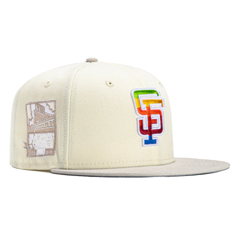 New Era 59Fifty Operating System San Francisco Giants 2007 All Star Game Patch Hat - White, Stone