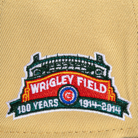 New Era 59Fifty Hummus Chicago Cubs Wrigley Field Patch Hat - Tan, Green