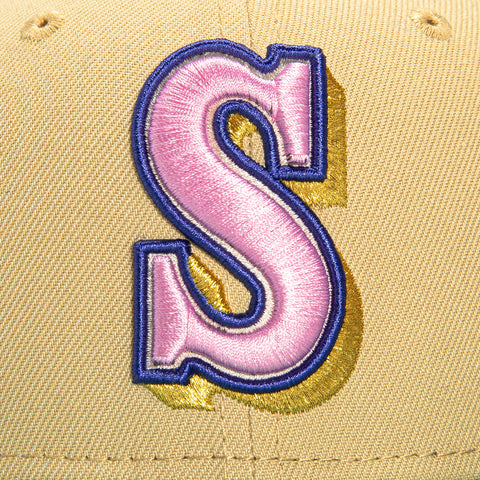 New Era 59Fifty Moscato Seattle Mariners 20th Anniversary Patch Hat - Tan, Mint