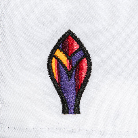 New Era 59Fifty Pyro Atlanta Braves Feather Logo Patch Hat - White