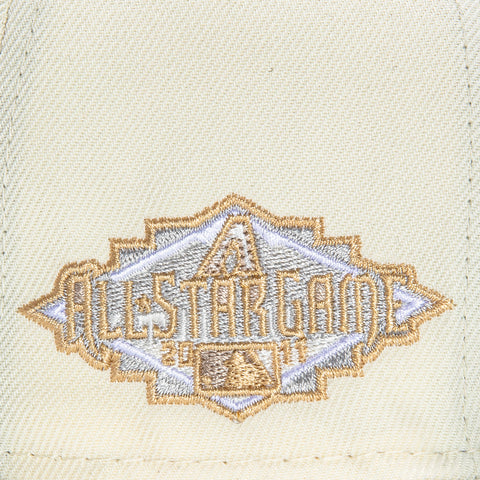 New Era 59Fifty Operating System Arizona Diamondbacks 2011 All Star Game Patch Hat - White, Stone