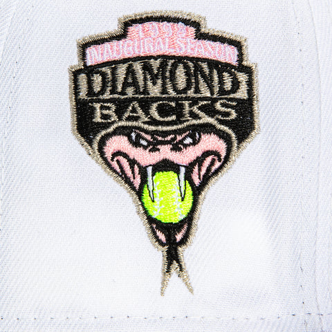 New Era 59Fifty Pyro Arizona Diamondbacks Inaugural Patch Hat - White, Purple