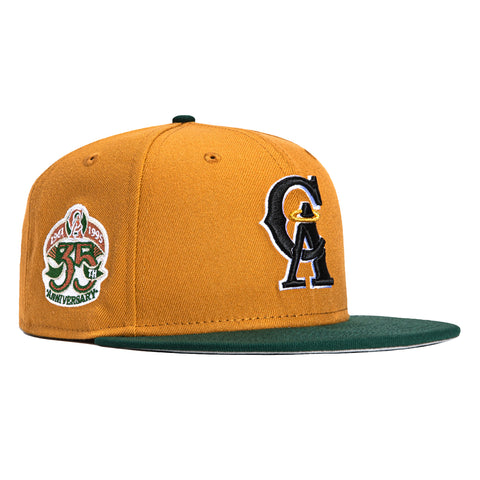 New Era 59Fifty Los Angeles Angels 35th Anniversary Patch Hat - Khaki, Green