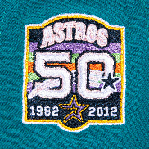 New Era 59Fifty Houston Astros 50th Anniversary Patch Hat - Teal, Navy