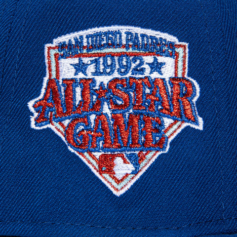 New Era 59Fifty Los Angeles Dodgers 1992 All Star Game Patch Hat - Royal, Metallic Silver