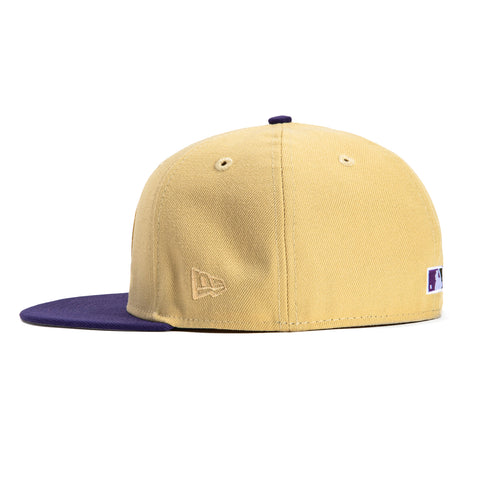 New Era 59Fifty Seattle Mariners 30th Anniversary Patch Hat - Tan, Purple, Olive