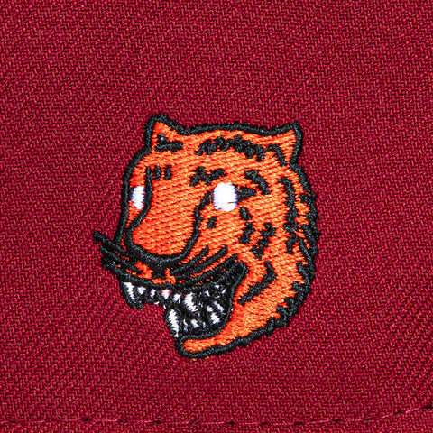 New Era 59Fifty Detroit Tigers Logo Patch Hat - Cardinal, Orange