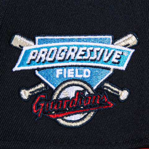 New Era 59Fifty Cleveland Guardians Progressive Field Patch Alternate Hat - Navy, Red