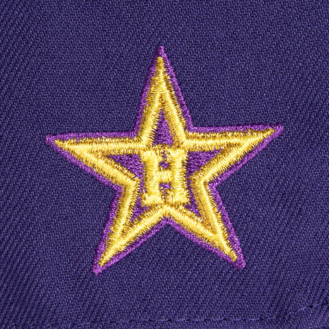 New Era 59Fifty Hollywood Stars Logo Patch Hat - Purple, Yellow