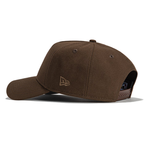 New Era 9Forty A-Frame Los Angeles Dodgers 60th Anniversary Stadium Patch Snapback Hat - Brown