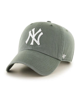 47 Brand New York Yankees Cleanup Adjustable Hat - Moss Green, White