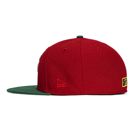 New Era 59Fifty New Haven Ravens Eastern League Patch Hat - Brick, Green