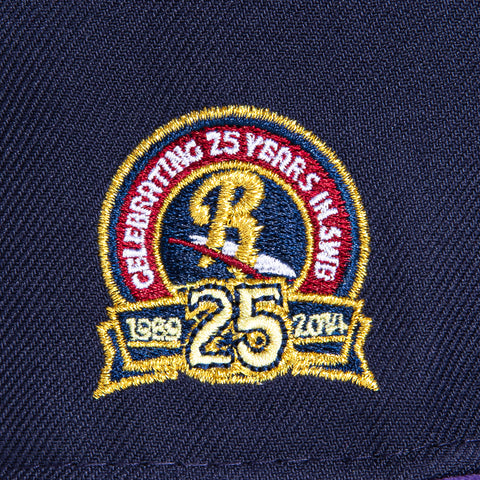 New Era 59Fifty Scranton RailRiders 25th Anniversary Patch Hat - Light Navy, Purple
