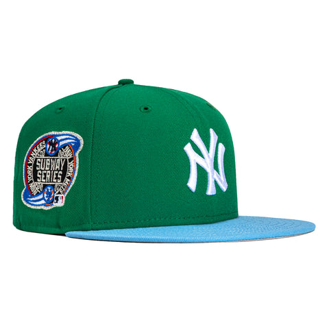 New Era 59Fifty Jae Tips New York Yankees Subway Series Patch Hat - Kelly, Light Blue