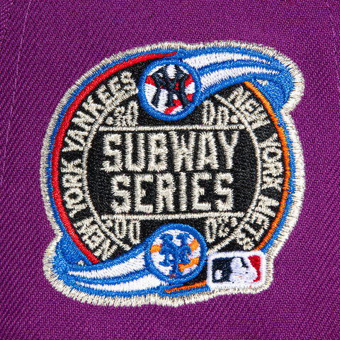 New Era 59Fifty Jae Tips New York Yankees Subway Series Patch Hat - Purple, Khaki