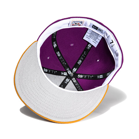 New Era 59Fifty Jae Tips New York Yankees Subway Series Patch Hat - Purple, Khaki