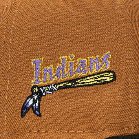 New Era 59Fifty Kinston Indians Logo Patch Hat - Khaki, Black, Gold