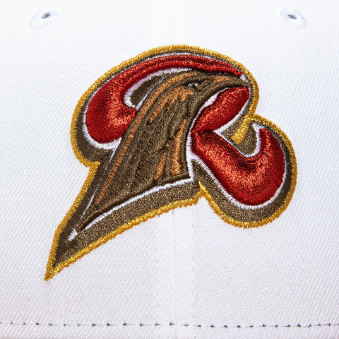 New Era 59Fifty New Haven Ravens Hat - White, Khaki, Red