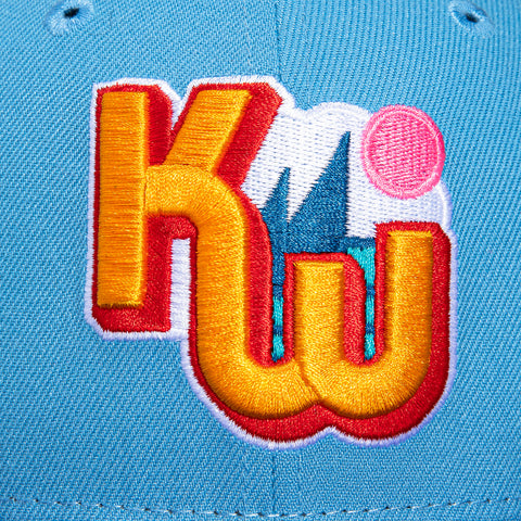New Era 59Fifty Key West Conchs Logo Patch Hat - Light Blue, Purple