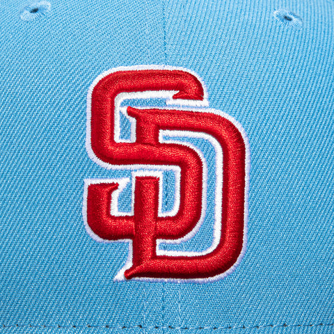 New Era 59Fifty San Diego Padres Petco Park Patch Hat - Light Blue, Navy, Red