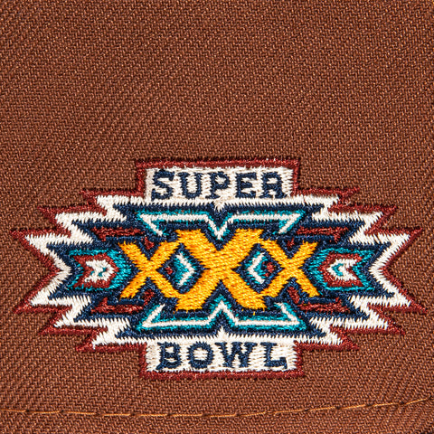 New Era 59Fifty Dallas Cowboys Super Bowl Patch Hat - Brown, Navy