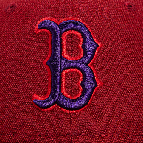 New Era 59Fifty Monochrome Boston Red Sox 1999 All Star Game Patch Hat - Brick, Maroon