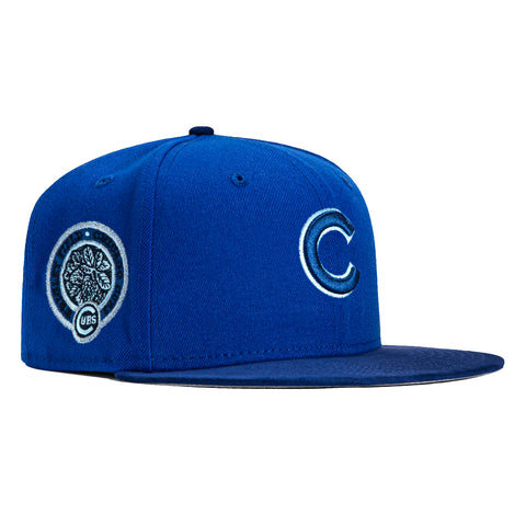 New Era 59Fifty Monochrome Chicago Cubs Wrigley Field Patch Hat - Royal, Navy