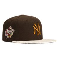 New Era 59Fifty Creme de La New York Yankees 1999 World Series Patch Hat - Brown, Stone