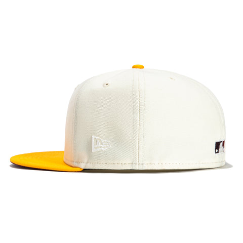 New Era 59Fifty Peaches and Cream Kansas City Royals 25th Anniversary Patch Hat - White, Gold