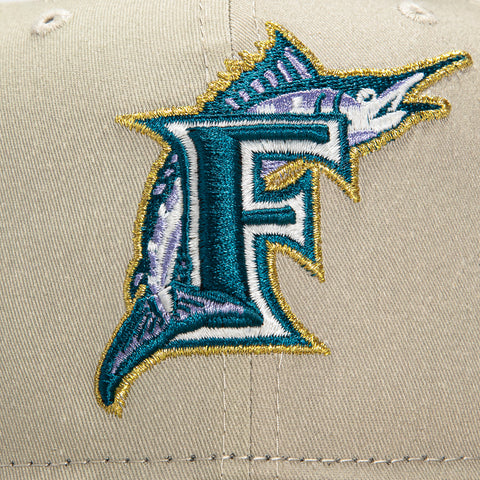 New Era 59Fifty Garment Wash Miami Marlins 1993 Inaugural Patch Hat - Stone