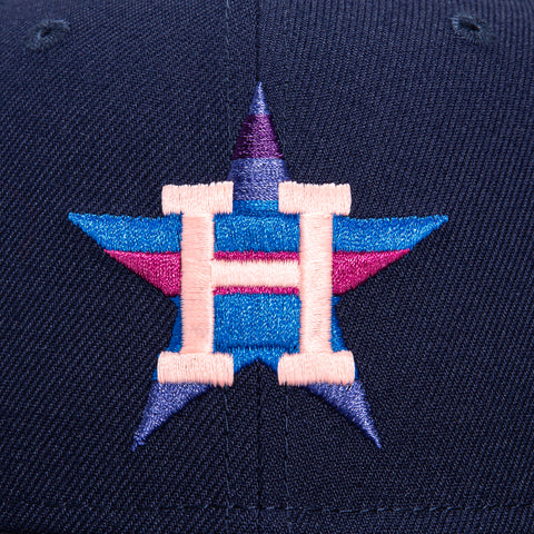 New Era 59Fifty Night Lights Houston Astros 1986 All Star Game Patch Hat - Light Navy