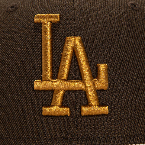 New Era 59Fifty Creme de La Los Angeles Dodgers 1981 World Series Patch Hat - Brown, Stone