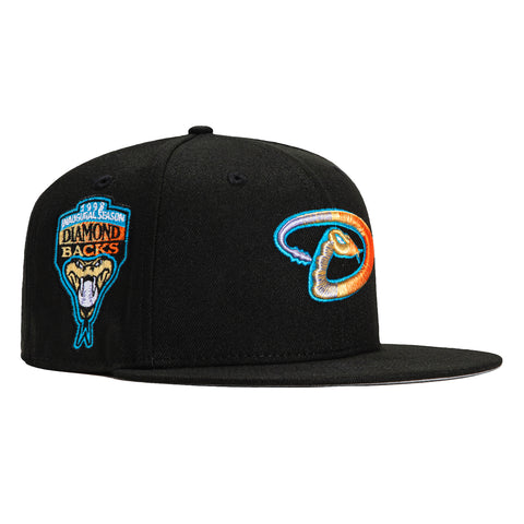 New Era 59Fifty Pastel Arizona Diamondbacks Inaugural Patch Hat - Black