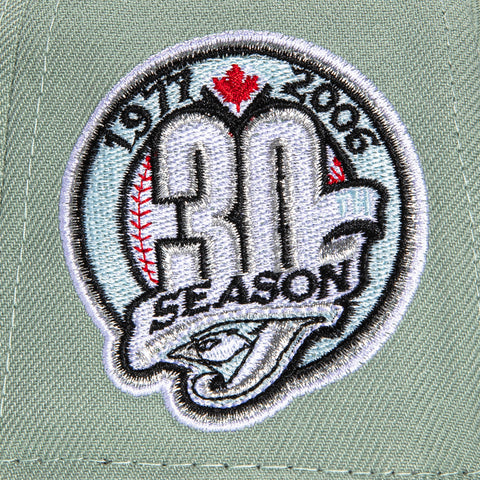 New Era 59Fifty Glacier Toronto Blue Jays 30th Anniversary Patch Hat - Green