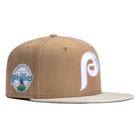 New Era 59Fifty Santorini Philadelphia Phillies Club Patch Hat - Tan, Stone