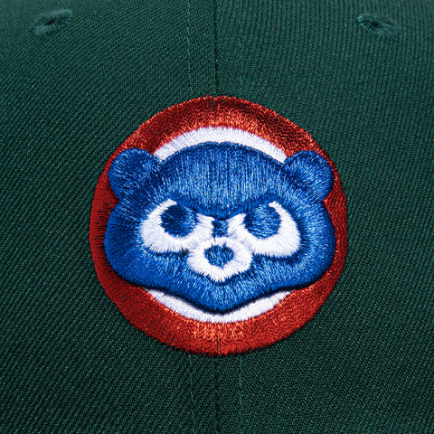 New Era 59Fifty Chicago Cubs Be Alert For Foul Balls Patch Hat - Green, White
