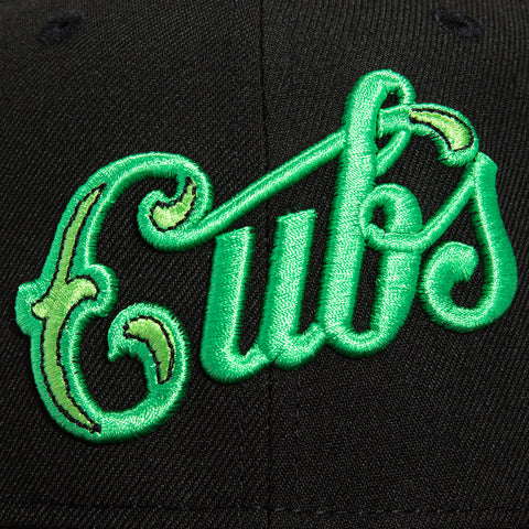 New Era 59Fifty Chicago Cubs Wrigley Field Patch Jersey Hat - Black, Cardinal, Green