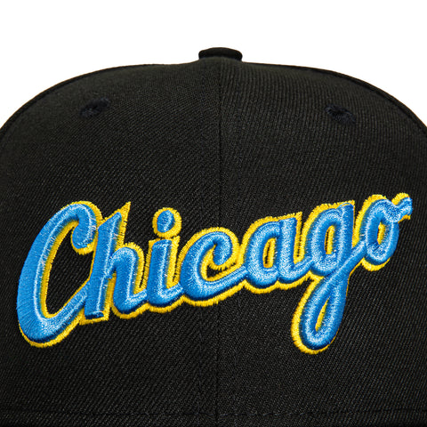 New Era 59Fifty Chicago White Sox 2003 All Sar Game Patch Word Hat - Black, Light Blue, Gold