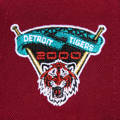 New Era 59Fifty Detroit Tigers 2000 Inaugural Patch Word Hat - Cardinal, Black