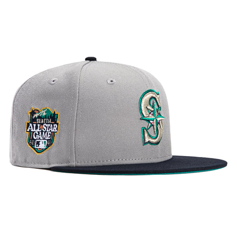 New Era 59Fifty Seattle Mariners 2023 All Star Game Patch Hat - Grey, Navy
