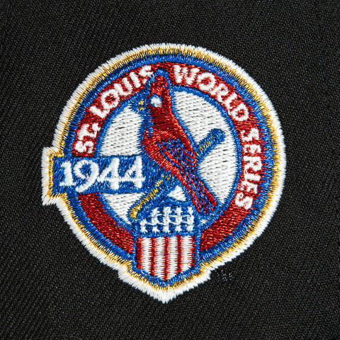 New Era 59Fifty City Sleeps St Louis Cardinals 1944 World Series Patch Hat - Black, White