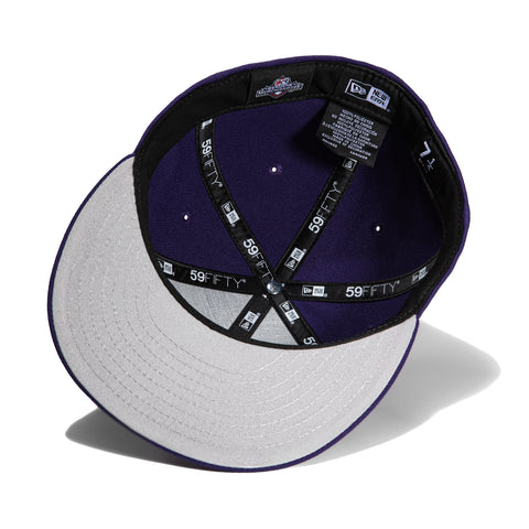 New Era 59Fifty Provo Angels Logo Hat - Purple, Neon Blue, Metallic Copper
