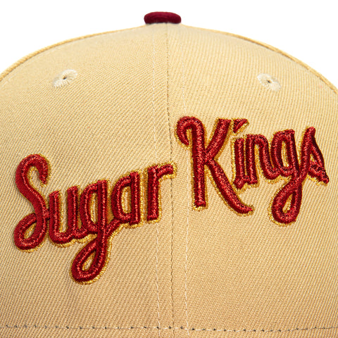 New Era 59Fifty Havana Sugar Kings 1959 AAA World Champions Patch Word Hat - Tan, Cardinal